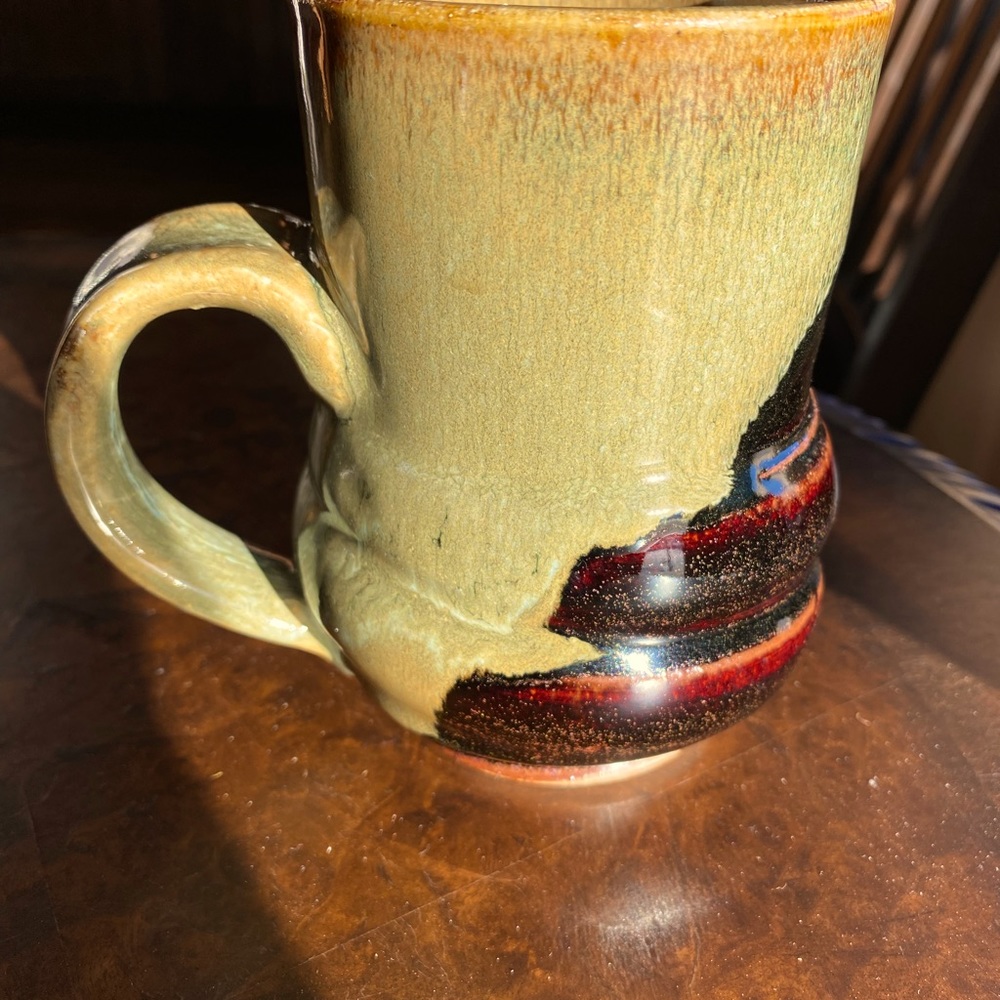 Rocky Top Pots, handmade pottery, hand thrown mug, custom glazes.